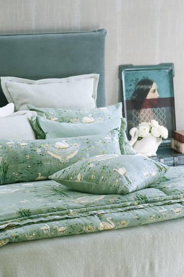 Bianca Lorenne - Cigna - Duck Egg Comforter / Pillowcase/Eurocase/Cushion